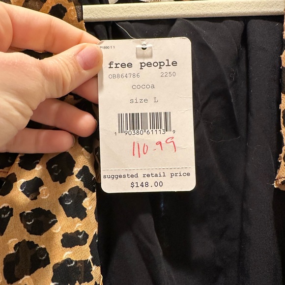 Free People Leopard Wrap 🐆 dress NWT - Picture 3 of 3